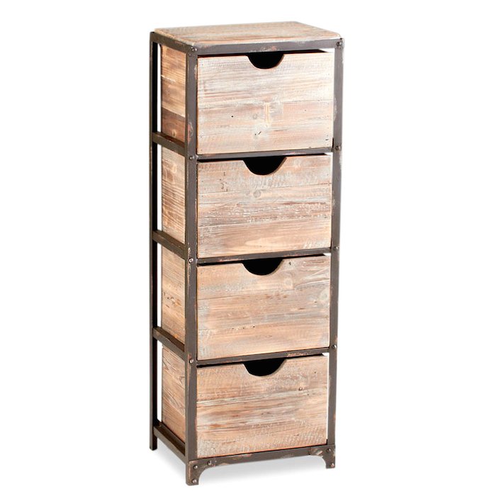 Тумба в винтажном стиле Industrial Metal Rust Tall Storage Shelf Тумба в винтажном стиле Industrial Metal Rust Tall Storage Shelf в Брянске | Loft Concept