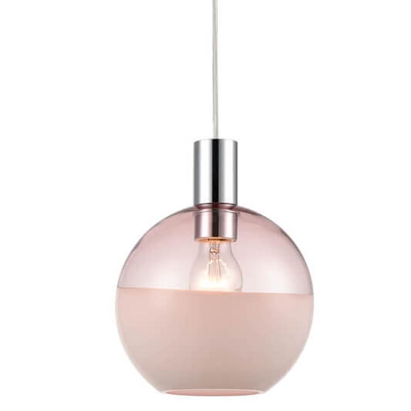 Подвесной светильник Rachel pink Хром Розовый Подвесной светильник Rachel pink Хром Розовый в Брянске | Loft Concept