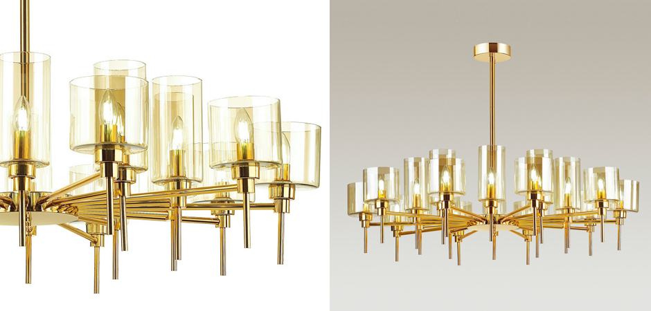 Люстра AXO Light Spillray Gold Lamps 20 Люстра AXO Light Spillray Gold Lamps 20 - Loft-Concept в Брянске