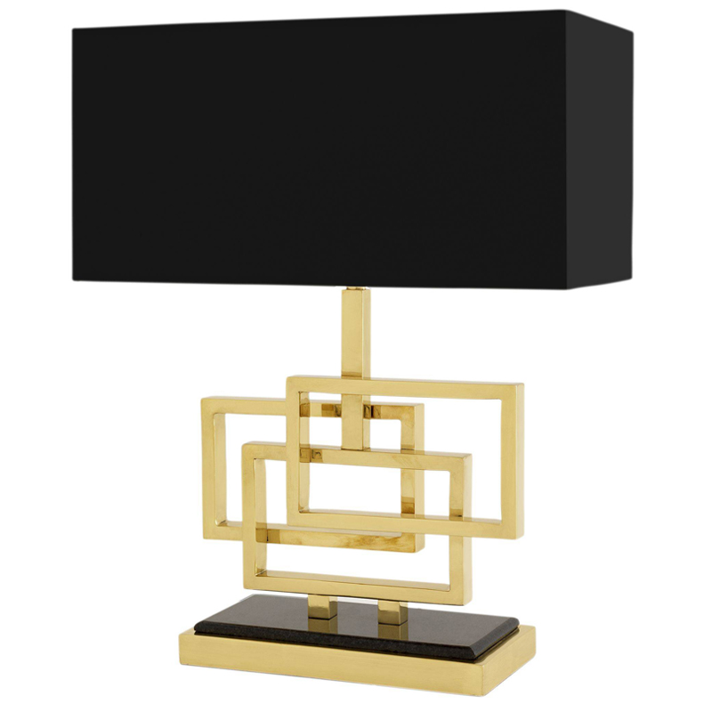 Настольная лампа Eichholtz Table Lamp Windolf Brass Латунь Черный Настольная лампа Eichholtz Table Lamp Windolf Brass Латунь Черный в Брянске | Loft Concept
