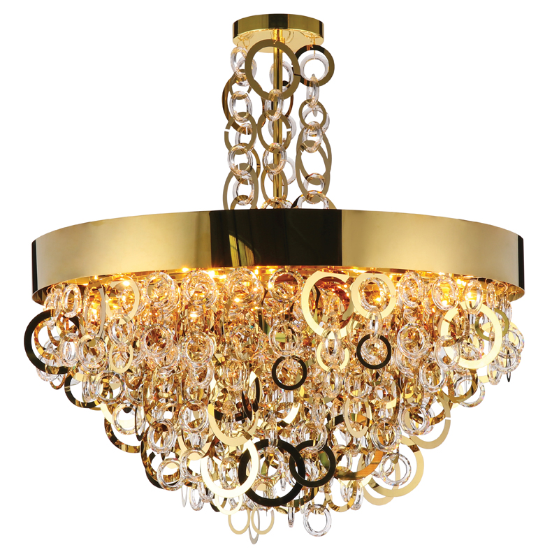 Люстра Maryse Chandelier Глянцевое золото Прозрачный Люстра Maryse Chandelier Глянцевое золото Прозрачный в Брянске | Loft Concept