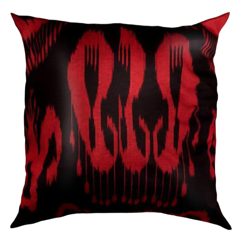 Подушка Red and Black Черный Красный Подушка Red and Black Черный Красный в Брянске | Loft Concept