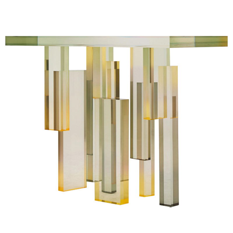 Консоль из акрила Gold Acrylic Console Прозрачный Золотой Консоль из акрила Gold Acrylic Console Прозрачный Золотой в Брянске | Loft Concept