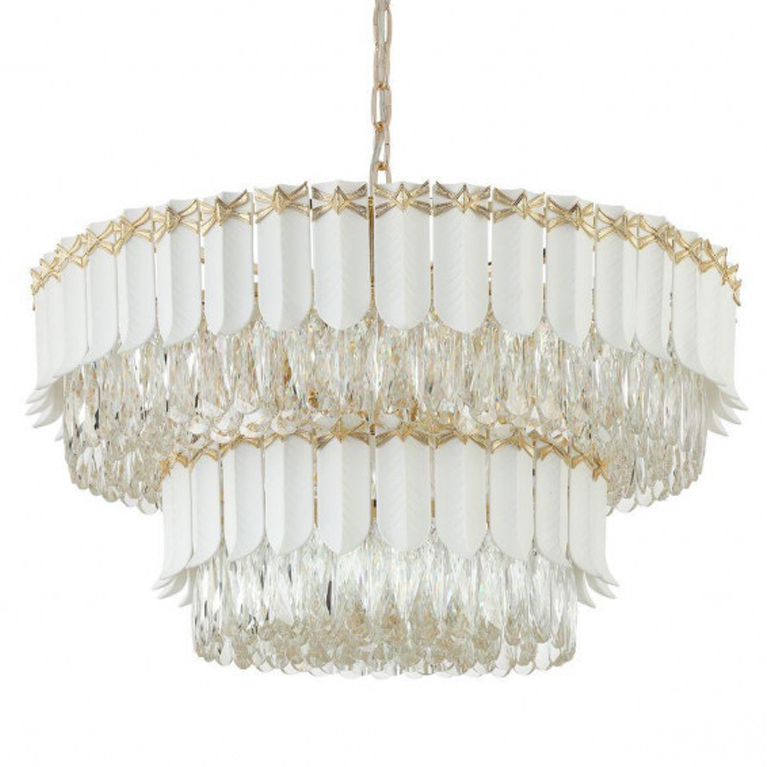 Люстра Barcelo Chandelier Прозрачный Золотой Люстра Barcelo Chandelier Прозрачный Золотой в Брянске | Loft Concept