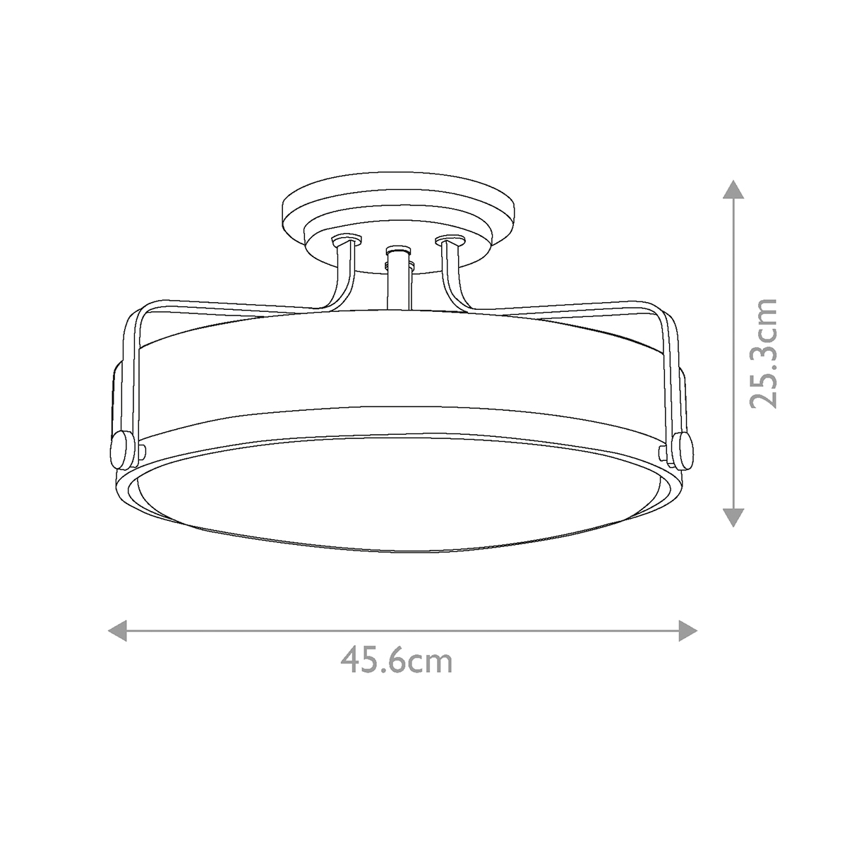 Потолочный светильник с круглым матовым белым плафоном Hinkley в Брянске