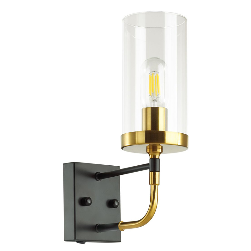Бра Greger Sconce Прозрачный Глянцевое золото Черный Бра Greger Sconce Прозрачный Глянцевое золото Черный в Брянске | Loft Concept