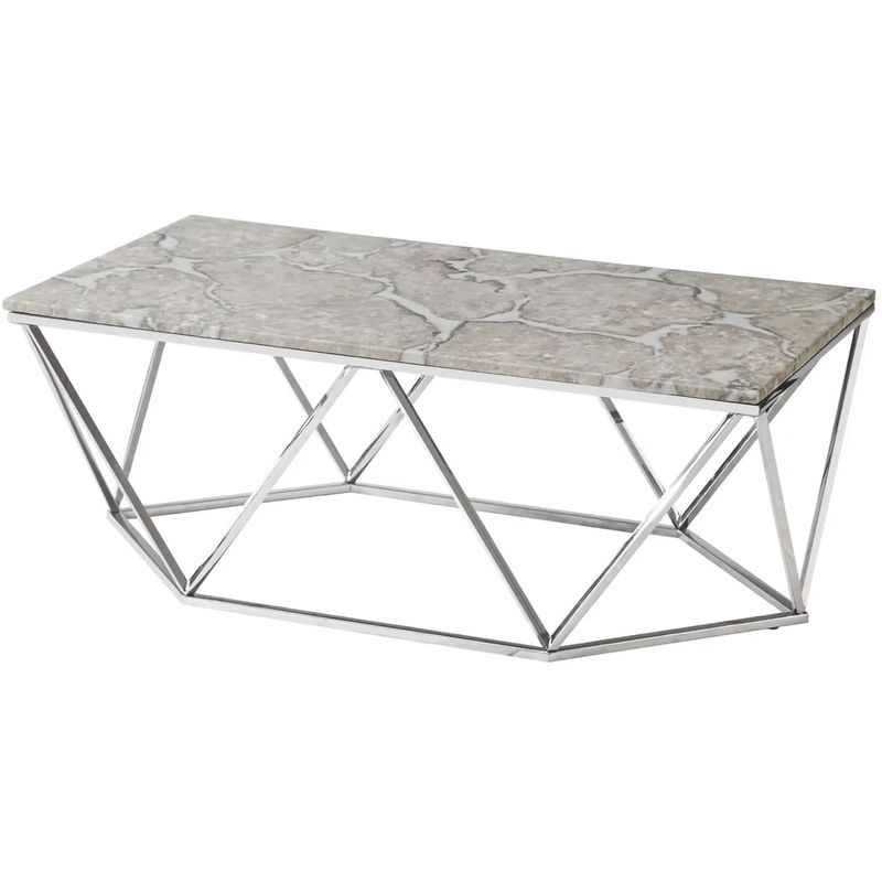 Кофейный столик Kovaldzhi Collection Frame Geometry Silver Бежево-серый Белый Мрамор Bianco Серебряный Кофейный столик Kovaldzhi Collection Frame Geometry Silver Бежево-серый Белый Мрамор Bianco Серебряный в Брянске | Loft Concept