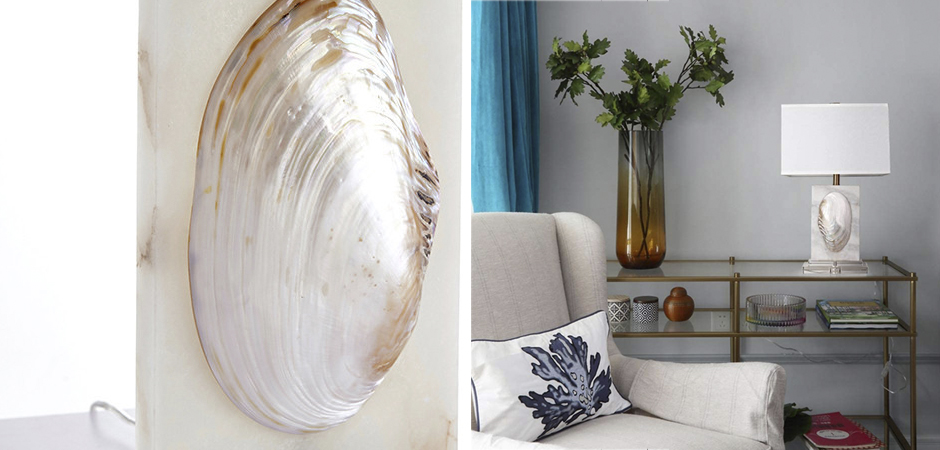 Настольная лампа Mother of Pearl Sink Настольная лампа Mother of Pearl Sink - Loft-Concept в Брянске