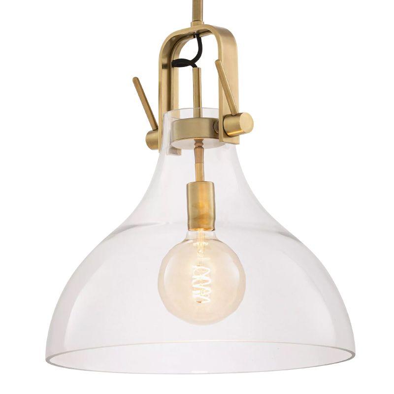 Подвесной светильник Eichholtz Lamp Connery Brass Латунь Прозрачное Стекло Подвесной светильник Eichholtz Lamp Connery Brass Латунь Прозрачное Стекло в Брянске | Loft Concept