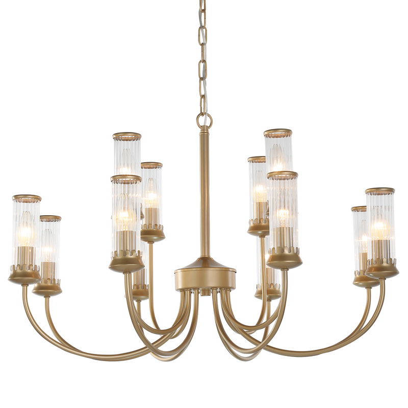 Люстра Morgane Chandelier gold 78 Золотой Прозрачный Люстра Morgane Chandelier gold 78 Золотой Прозрачный в Брянске | Loft Concept