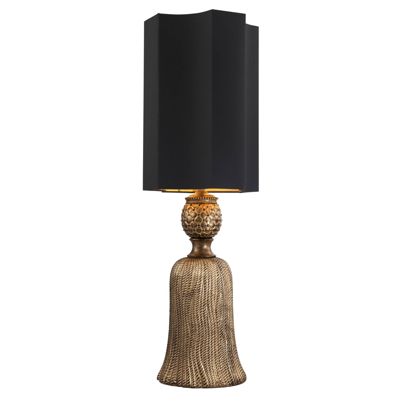 Настольная лампа Eichholtz Table Lamp Fiocchi Винтажное Темное Золото Черный Настольная лампа Eichholtz Table Lamp Fiocchi Винтажное Темное Золото Черный в Брянске | Loft Concept