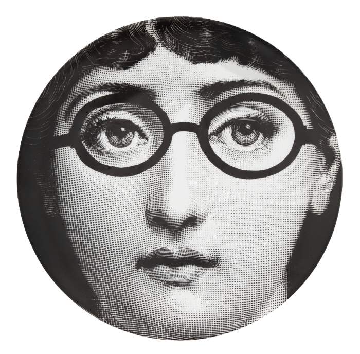 Декоративная тарелка Fornasetti 026 Черный Декоративная тарелка Fornasetti 026 Черный в Брянске | Loft Concept