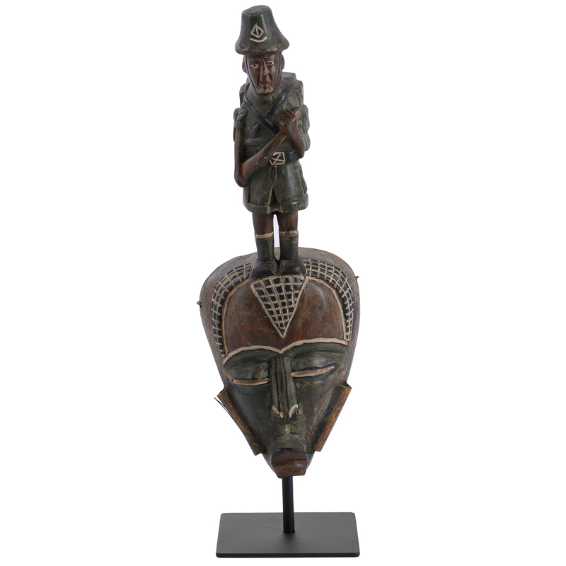 Маска African Mask Hunter Коричневый Черный Маска African Mask Hunter Коричневый Черный в Брянске | Loft Concept