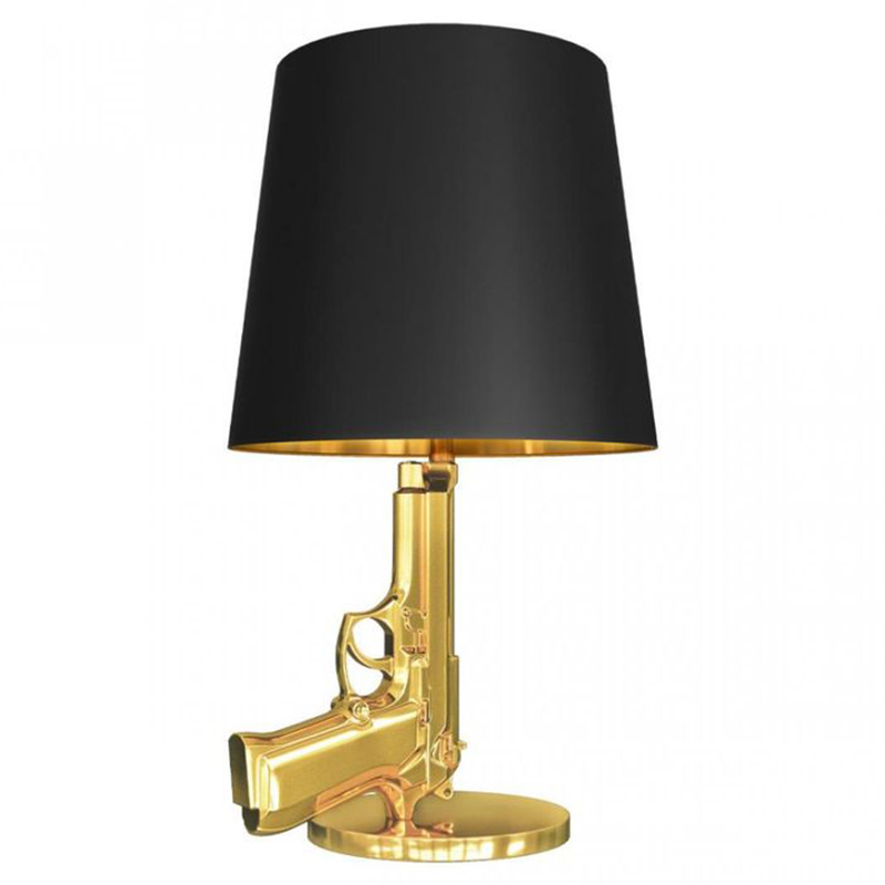 Настольная лампа Flos Gun Table Lamp Золотой Черный Настольная лампа Flos Gun Table Lamp Золотой Черный в Брянске | Loft Concept