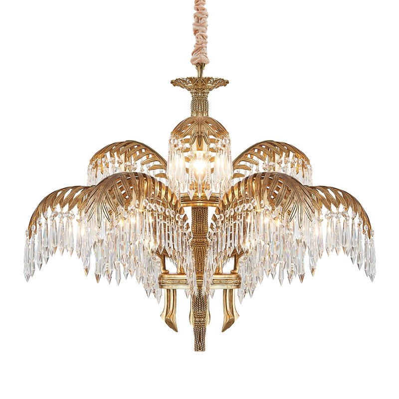 Люстра CHANDELIER HILDEBRANDT L Латунь Прозрачное Стекло Люстра CHANDELIER HILDEBRANDT L Латунь Прозрачное Стекло в Брянске | Loft Concept