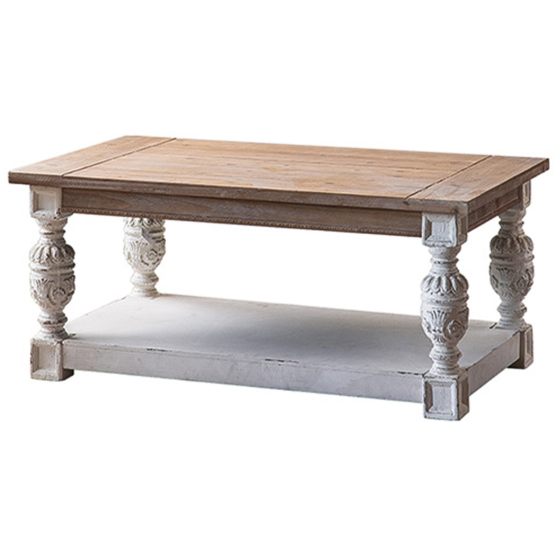 Кофейный стол Garland Provence Coffee Table Белый Древесина Кофейный стол Garland Provence Coffee Table Белый Древесина в Брянске | Loft Concept