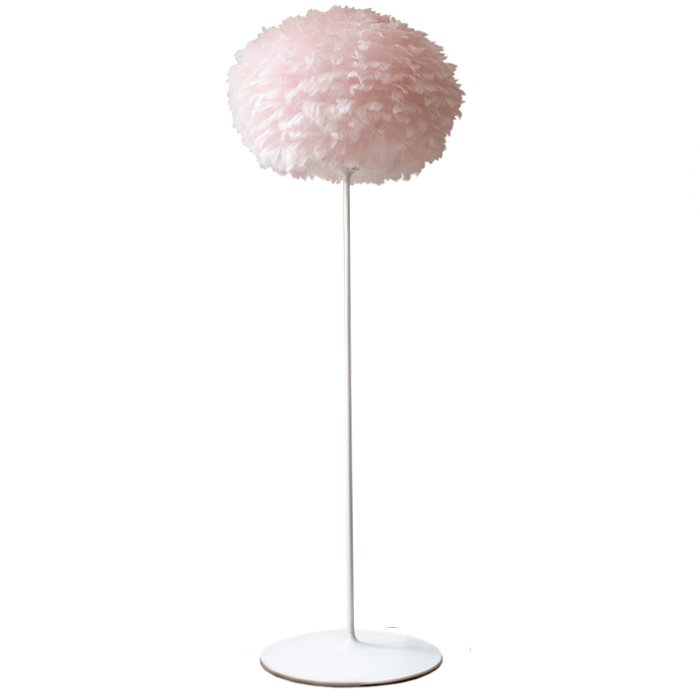 Торшер из перьев Plumage Pink Розовый пастельный Белый Торшер из перьев Plumage Pink Розовый пастельный Белый в Брянске | Loft Concept