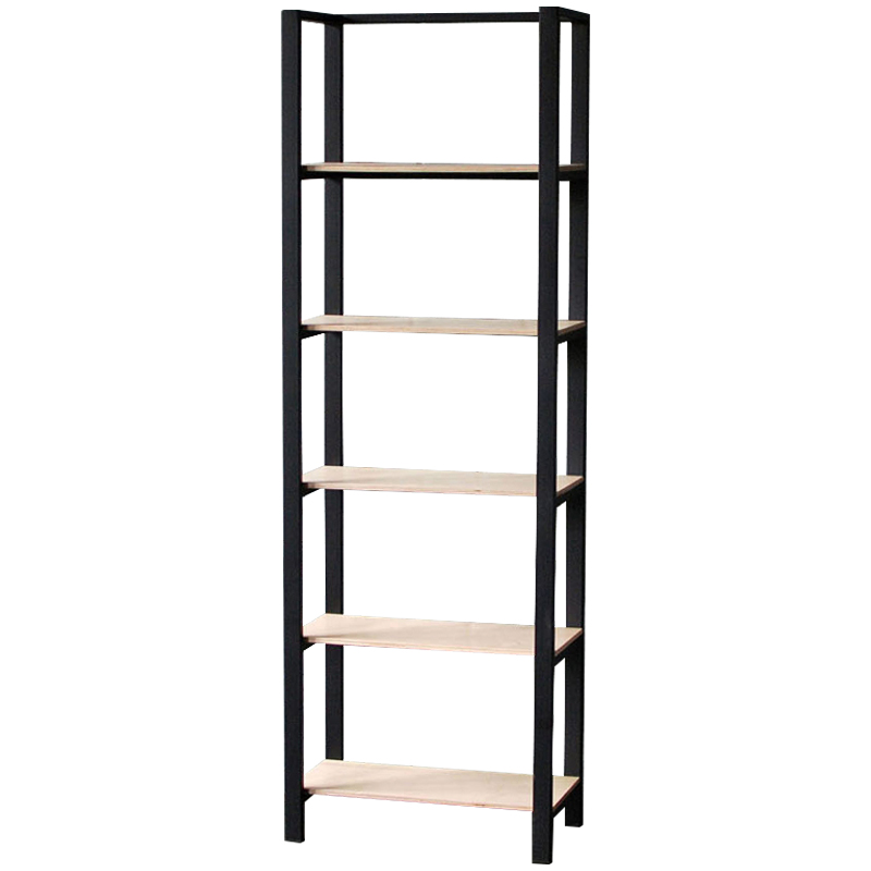 Стеллаж Caiden Industrial Metal Rust Rack Черный Древесина Стеллаж Caiden Industrial Metal Rust Rack Черный Древесина в Брянске | Loft Concept