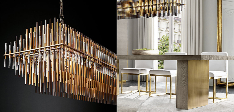 Люстра Restoration Hardware Emile Linear Chandelier Люстра Restoration Hardware Emile Linear Chandelier - Loft-Concept в Брянске