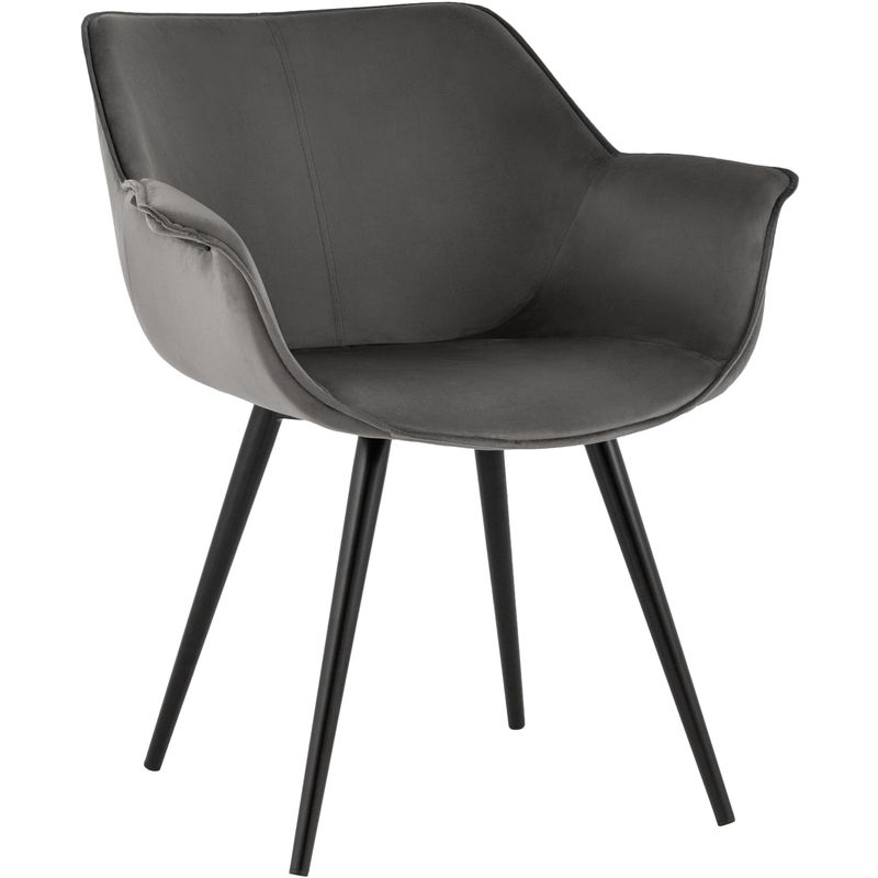 Стул Mason chair Темно-Серый велюр Серый Черный Стул Mason chair Темно-Серый велюр Серый Черный в Брянске | Loft Concept