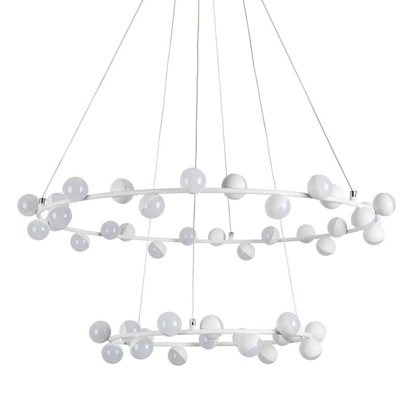 Люстра Vilelme Chandelier white double Белый Люстра Vilelme Chandelier white double Белый в Брянске | Loft Concept