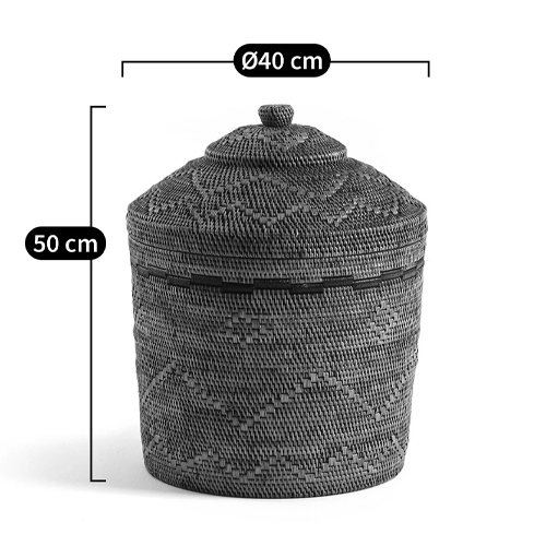 Корзина с крышкой из плетеного ротанга Jumaane Wicker Basket Корзина с крышкой из плетеного ротанга Jumaane Wicker Basket в Брянске