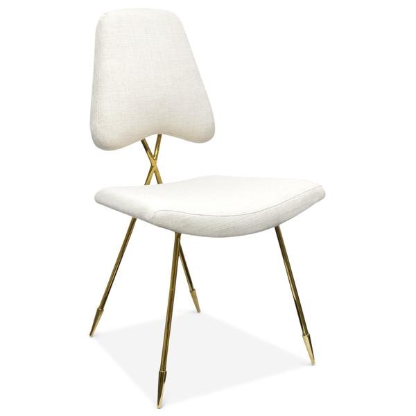 Стул Jonathan Adler Maxime Dining stool Бежево-серый Золотой Стул Jonathan Adler Maxime Dining stool Бежево-серый Золотой в Брянске | Loft Concept