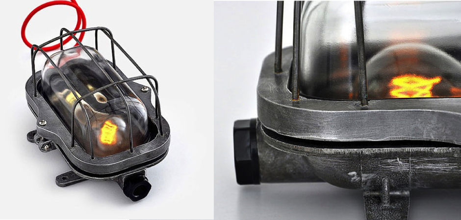 Настенная лампа Steampunk Cage Glass Edison Wall Lamp Настенная лампа Steampunk Cage Glass Edison Wall Lamp - Loft-Concept в Брянске