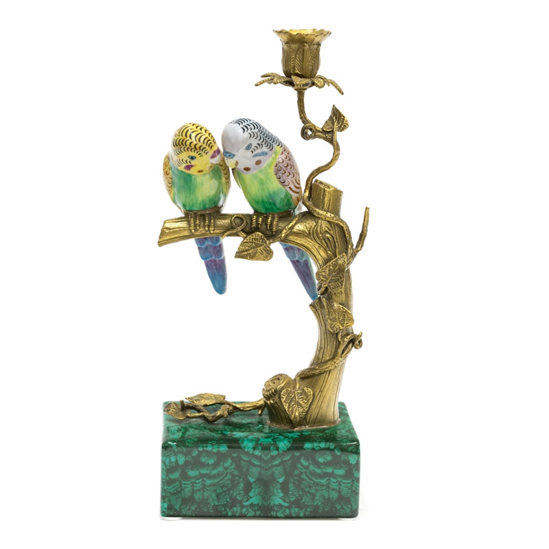 Подсвечник Duo Birds On Branch Мульти Бронза Подсвечник Duo Birds On Branch Мульти Бронза в Брянске | Loft Concept
