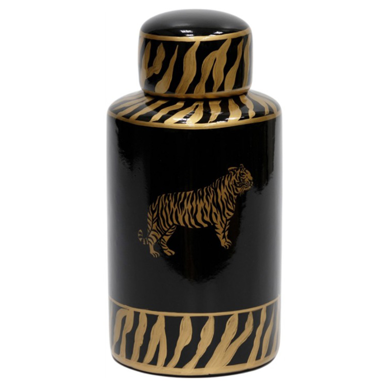 Ваза Tiger Vase black and gold Черный Золотой Ваза Tiger Vase black and gold Черный Золотой в Брянске | Loft Concept