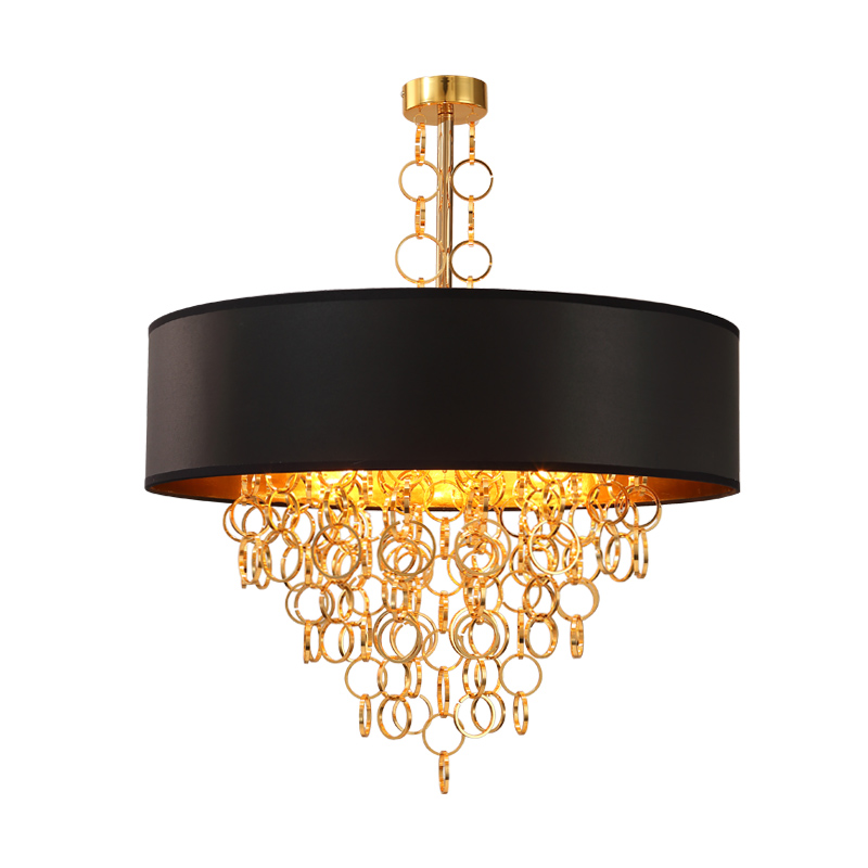 Люстра Ritz Rings Chandelier Золотой Черный Люстра Ritz Rings Chandelier Золотой Черный в Брянске | Loft Concept