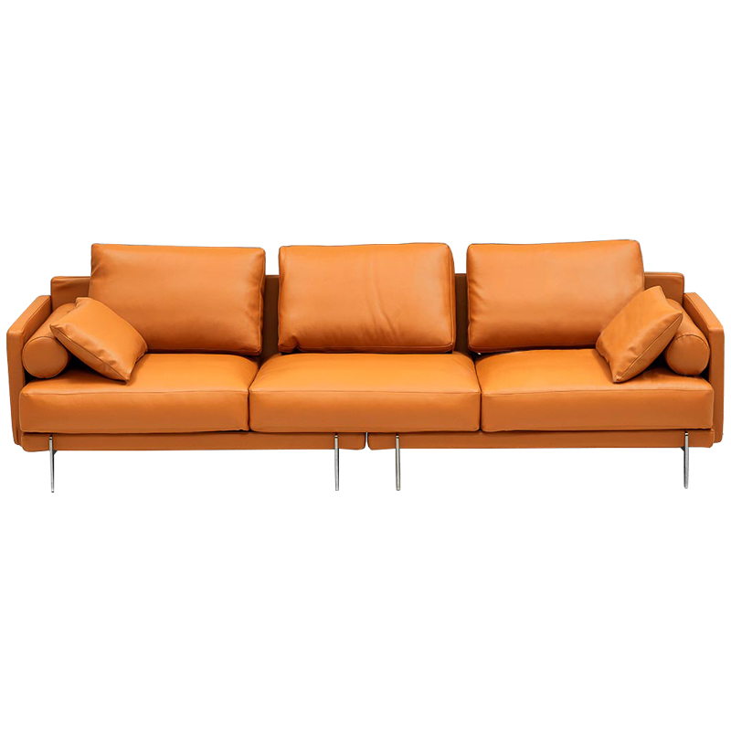 Диван Mosley Orange Sofa Оранжевый Оранжевый Диван Mosley Orange Sofa Оранжевый Оранжевый в Брянске | Loft Concept
