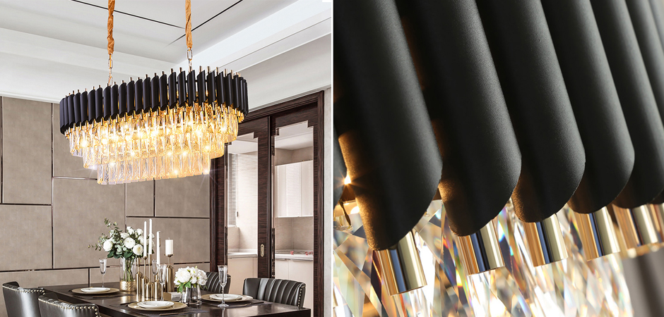 Люстра Empire Black Rectangular Chandelier Crystal - Loft-Concept в Брянске