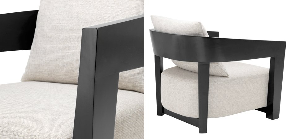 Кресло Eichholtz Chair Rubautelli Black Кресло Eichholtz Chair Rubautelli Black - Loft-Concept в Брянске