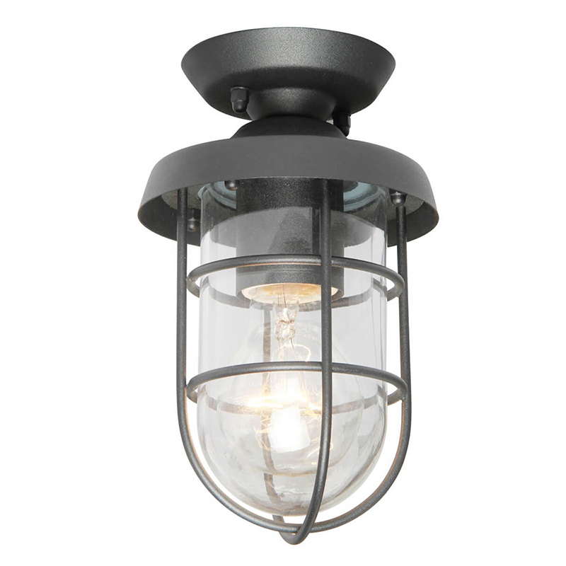 Уличный потолочный светильник Declan Street Lamp Черный Уличный потолочный светильник Declan Street Lamp Черный в Брянске | Loft Concept