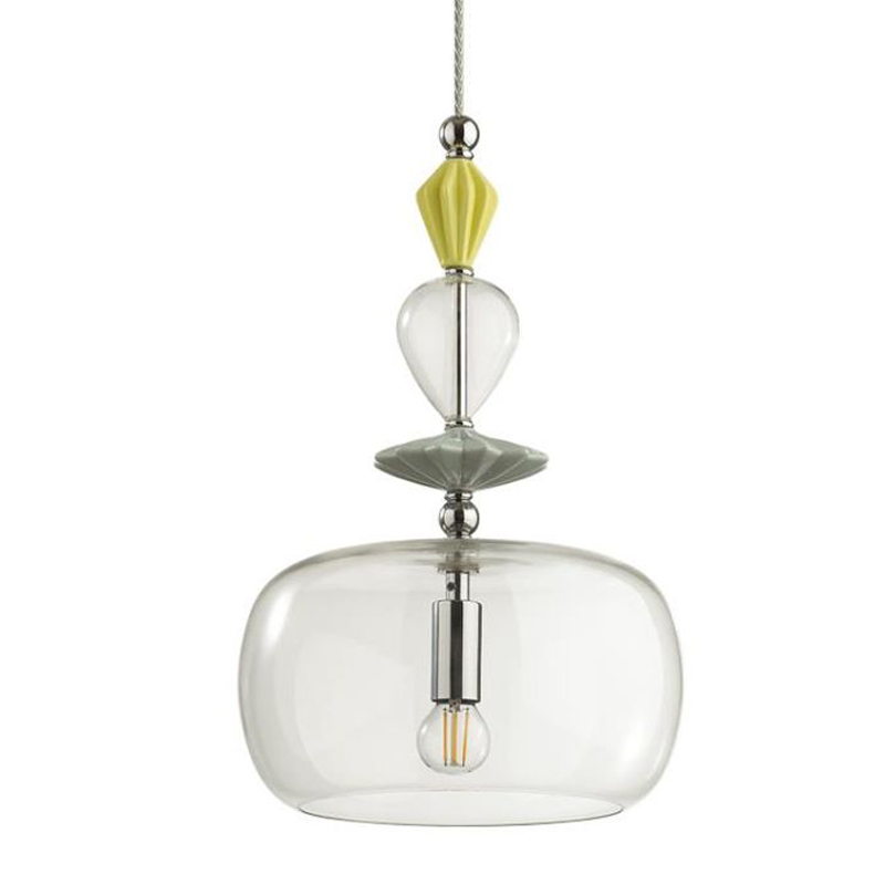 Подвесной светильник Iris Glas hanging lamp candy A chrome Прозрачное Стекло Прозрачный желтый Голубой Хром Прозрачный зеленый Подвесной светильник Iris Glas hanging lamp candy A chrome Прозрачное Стекло Прозрачный желтый Голубой Хром Прозрачный зеленый в Брянске | Loft Concept