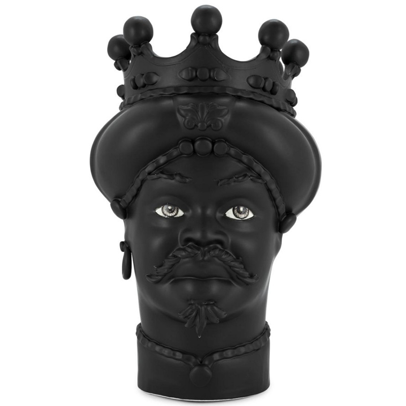 Ваза Vase Moro Man All Black Черный в Брянске | Loft Concept 