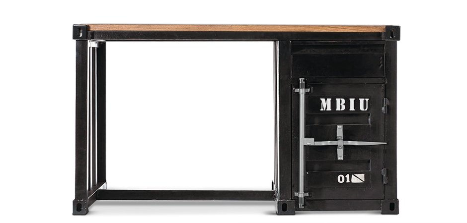Письменный стол Metal & Oak Sea Container Desk Письменный стол Metal & Oak Sea Container Desk - Loft-Concept в Брянске