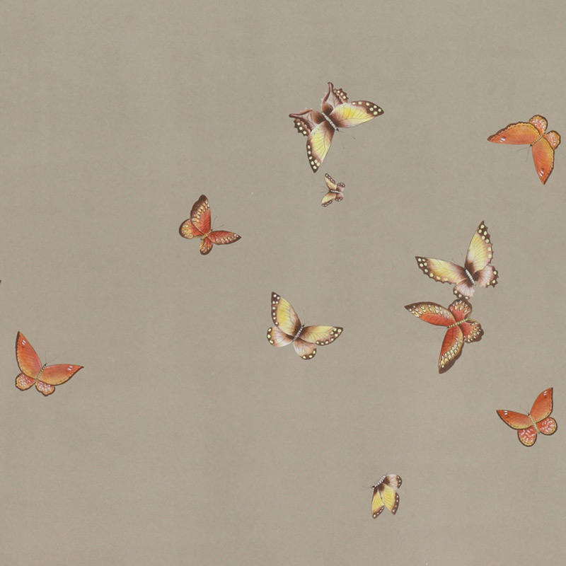 Обои ручная роспись Butterflies Echo on dyed paper Обои ручная роспись Butterflies Echo on dyed paper в Брянске | Loft Concept