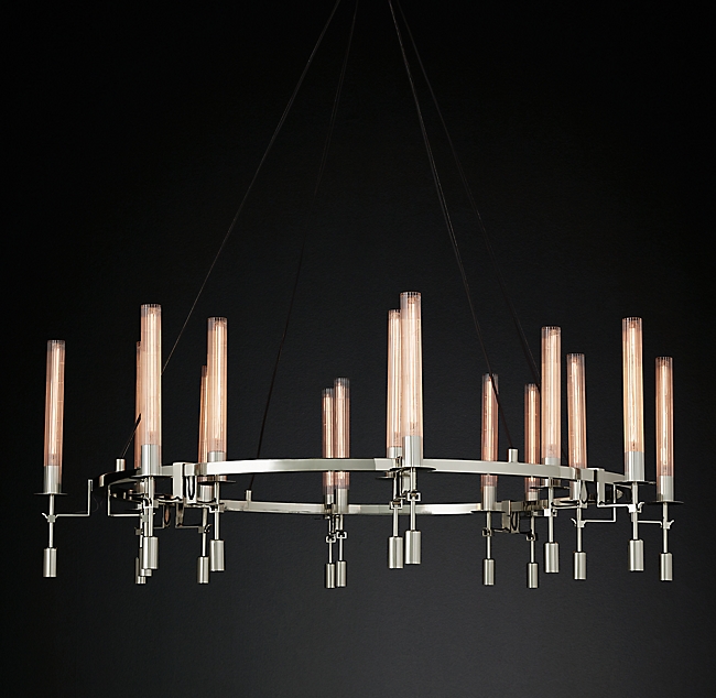 Люстра Restoration Hardware Fontanelle Chandelier nickel Никель Прозрачный Люстра Restoration Hardware Fontanelle Chandelier nickel Никель Прозрачный в Брянске | Loft Concept
