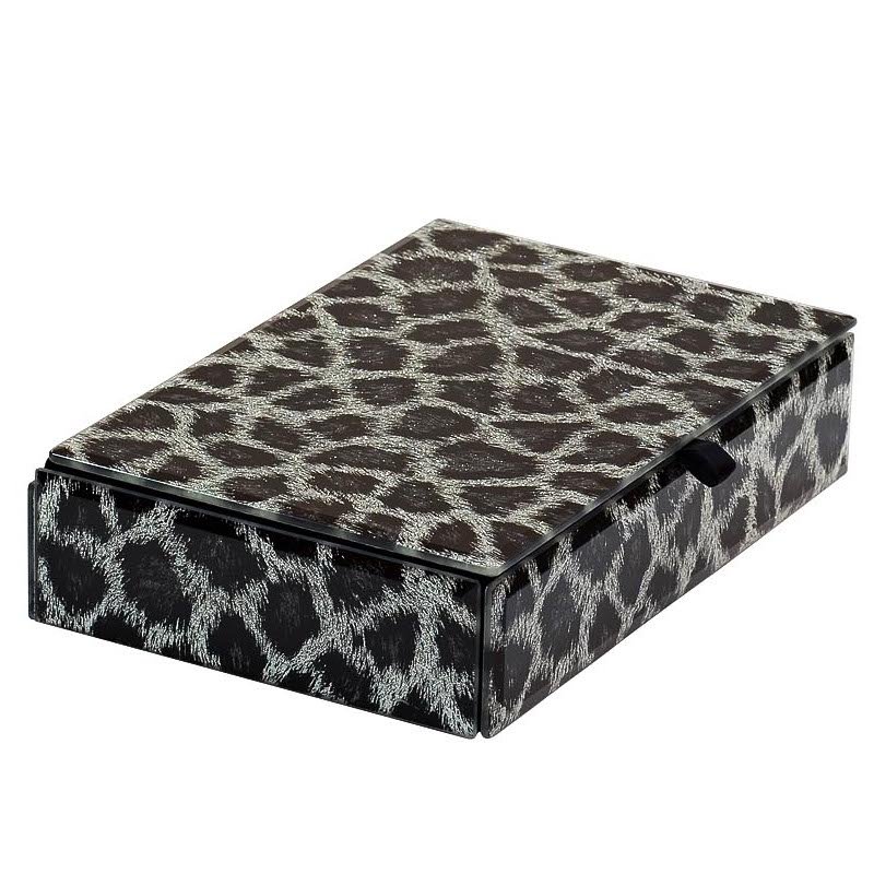 Шкатулка Snow Leopard Серый Шкатулка Snow Leopard Серый в Брянске | Loft Concept