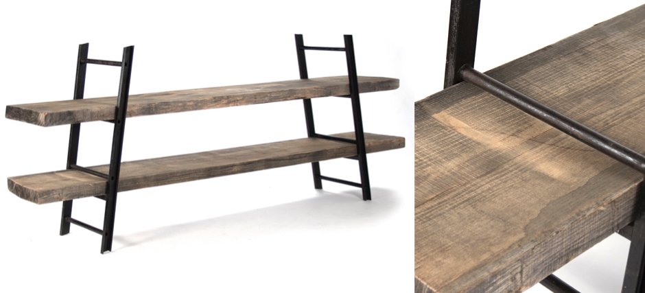 Стеллаж Industrial Iron Rustic Console Стеллаж Industrial Iron Rustic Console - Loft-Concept в Брянске