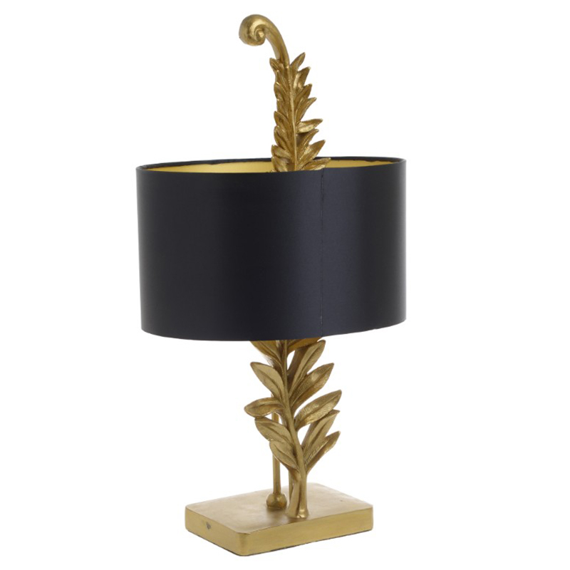 Настольная лампа Tropical Gold Leaf Черный Золотой Настольная лампа Tropical Gold Leaf Черный Золотой в Брянске | Loft Concept