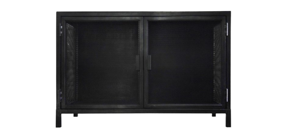 Буфет с 2-мя дверцами из металлической сетки Industrial Loft Dark Metal 2 Door Beto Cabinet Буфет с 2-мя дверцами из металлической сетки Industrial Loft Dark Metal 2 Door Beto Cabinet - Loft-Concept в Брянске