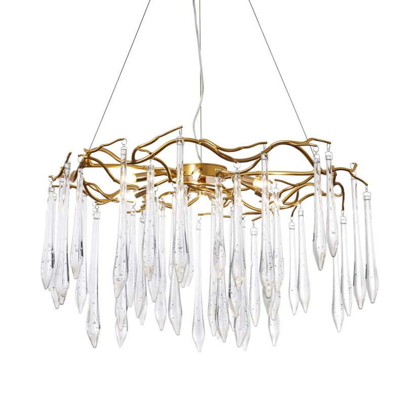 Люстра Average Crystal Rain Gold Золотой Люстра Average Crystal Rain Gold Золотой в Брянске | Loft Concept