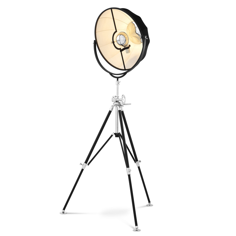 Торшер Eichholtz Floor Lamp Vertigo Черный Никель Торшер Eichholtz Floor Lamp Vertigo Черный Никель в Брянске | Loft Concept