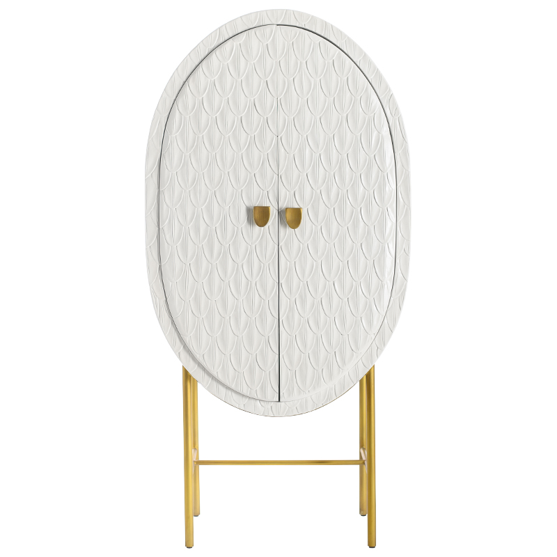 Шкаф White Feathers Cabinet Белый Золотой Шкаф White Feathers Cabinet Белый Золотой в Брянске | Loft Concept