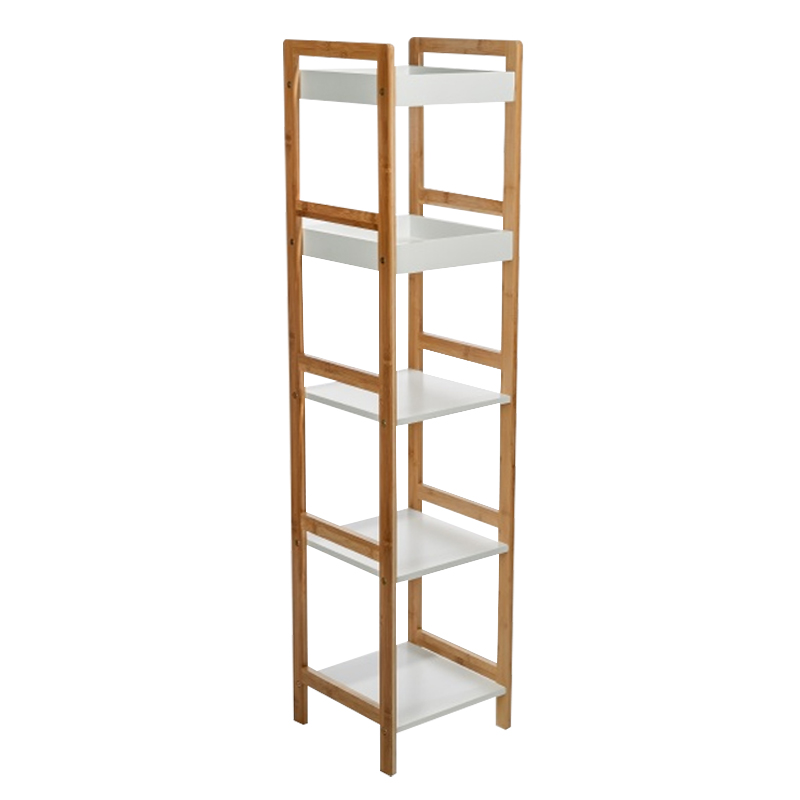 Стеллаж Stockholm White & Beige Slim Белый Бежевый Стеллаж Stockholm White & Beige Slim Белый Бежевый в Брянске | Loft Concept