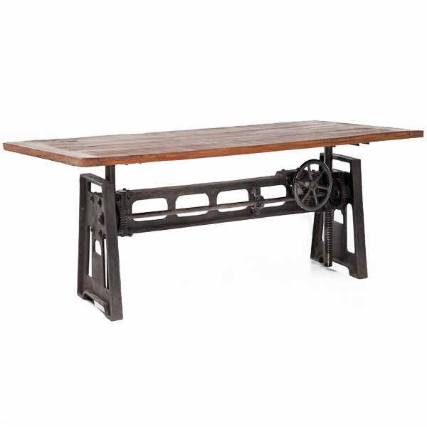 Стол GARIBALDI Dining Table Industrial Дуб темный Стол GARIBALDI Dining Table Industrial Дуб темный в Брянске | Loft Concept