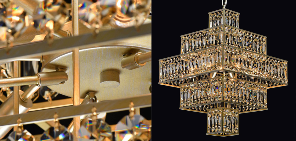Люстра Crystal Inserts Lamp amber 16 Люстра Crystal Inserts Lamp amber 16 - Loft-Concept в Брянске